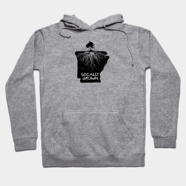 Arkansas - Locally Grown Hoodie by rt-shirts